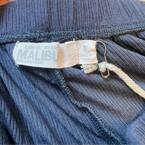 Barefoot Dreams Malibu Ultra Soft Rib Patch Pocket Pant Indigo Color Size S - Picture 5 of 11